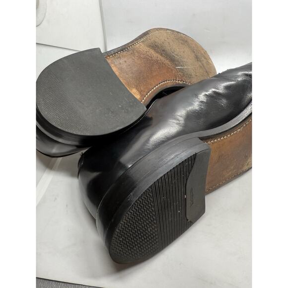 Allen Edmonds Delray Men’s Black Leather Split-Toe Oxford Dress Shoes Size 12 D
